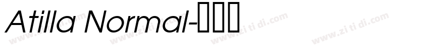 Atilla Normal字体转换